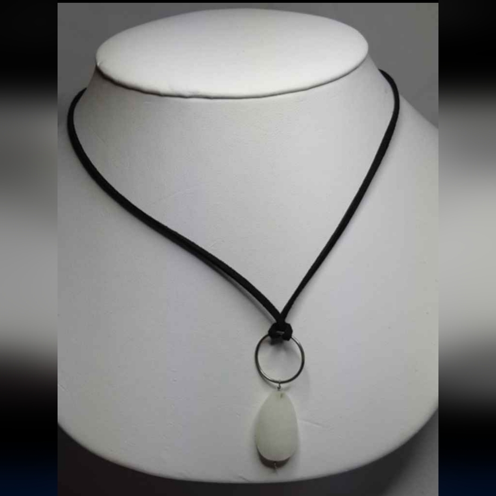 White Quartz Sterling Silver Necklace